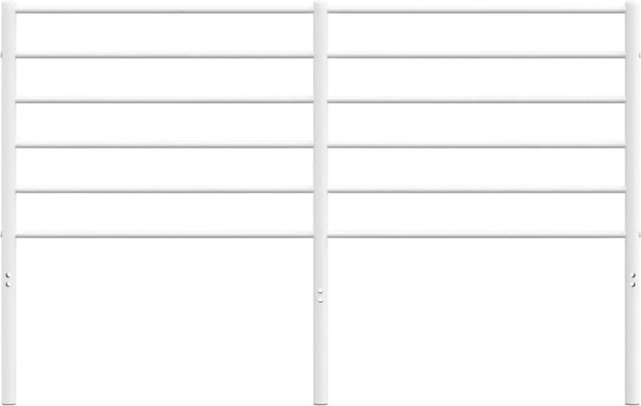 VidaXL Hoofdbord metaal wit 140 cm - Foto 3