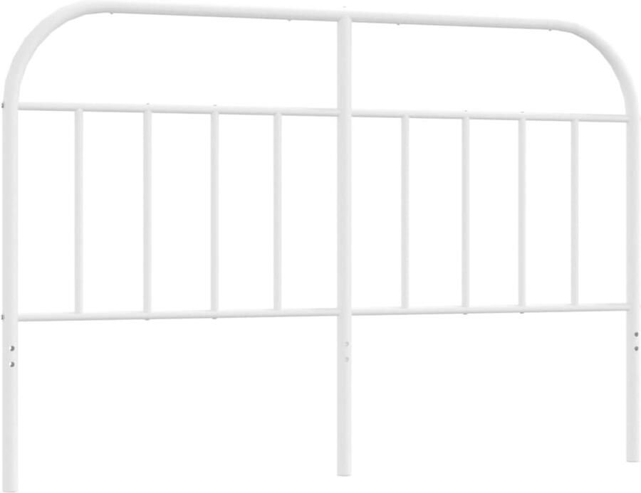 VidaXL Hoofdbord metaal wit 150 cm - Foto 2