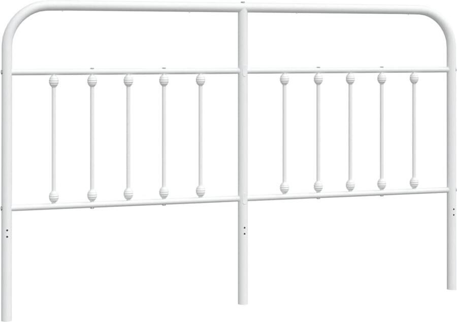 VidaXL Hoofdbord metaal wit 180 cm - Foto 2