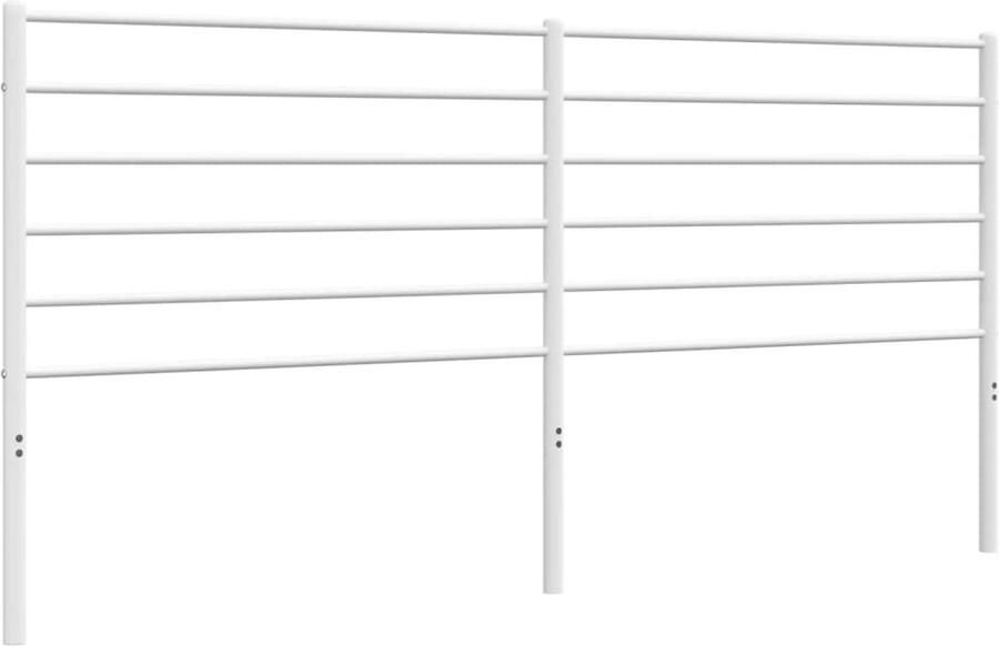 VidaXL Hoofdbord metaal wit 193 cm - Foto 2