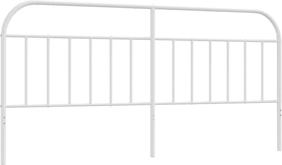 VidaXL Hoofdbord metaal wit 193 cm - Foto 2