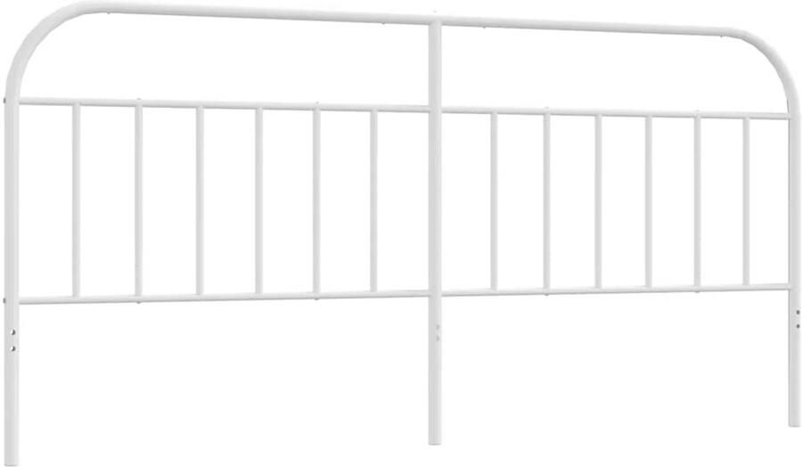 VidaXL Vervangend hoofdbord metaal wit 193 cm - Foto 5