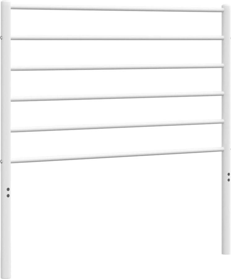 VidaXL Hoofdbord metaal wit 80 cm - Foto 2