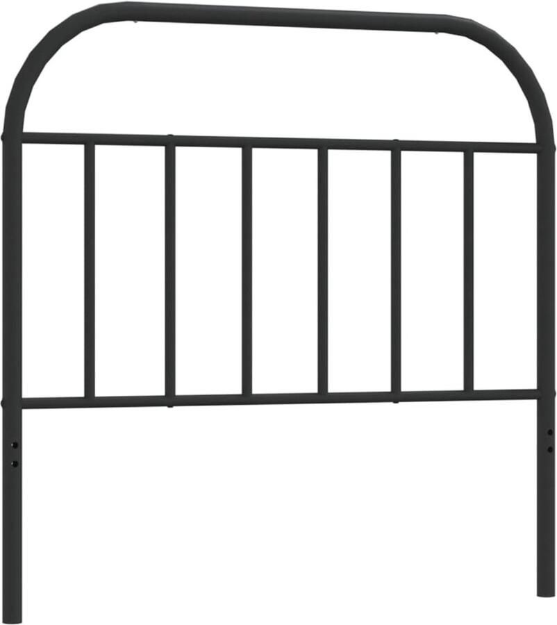 VidaXL Hoofdbord metaal zwart 100 cm - Foto 2