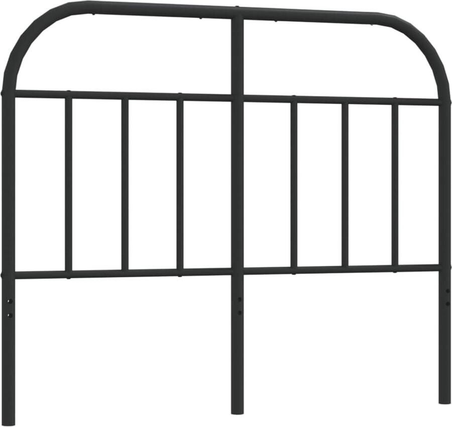 VidaXL Hoofdbord metaal zwart 120 cm - Foto 2