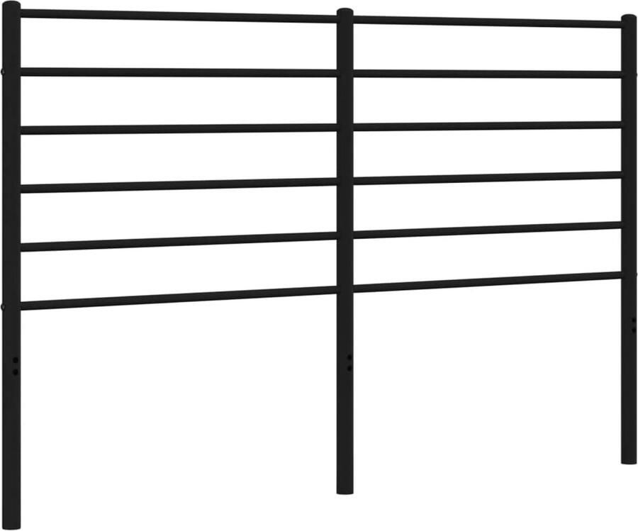VidaXL Hoofdbord metaal zwart 150 cm - Foto 2