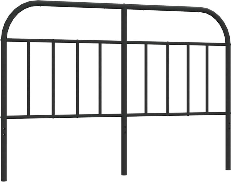 VidaXL Hoofdbord metaal zwart 150 cm - Foto 2
