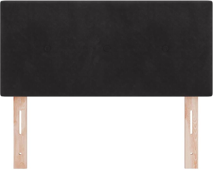 VidaXL Hoofdbord Wandgemonteerd met hoofdeinde Zwart 90 cm Fluweel - Foto 2