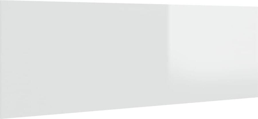 VidaXL Hoofdbord wandmodel 240x1 5x80 cm bewerkt hout hoogglans wit