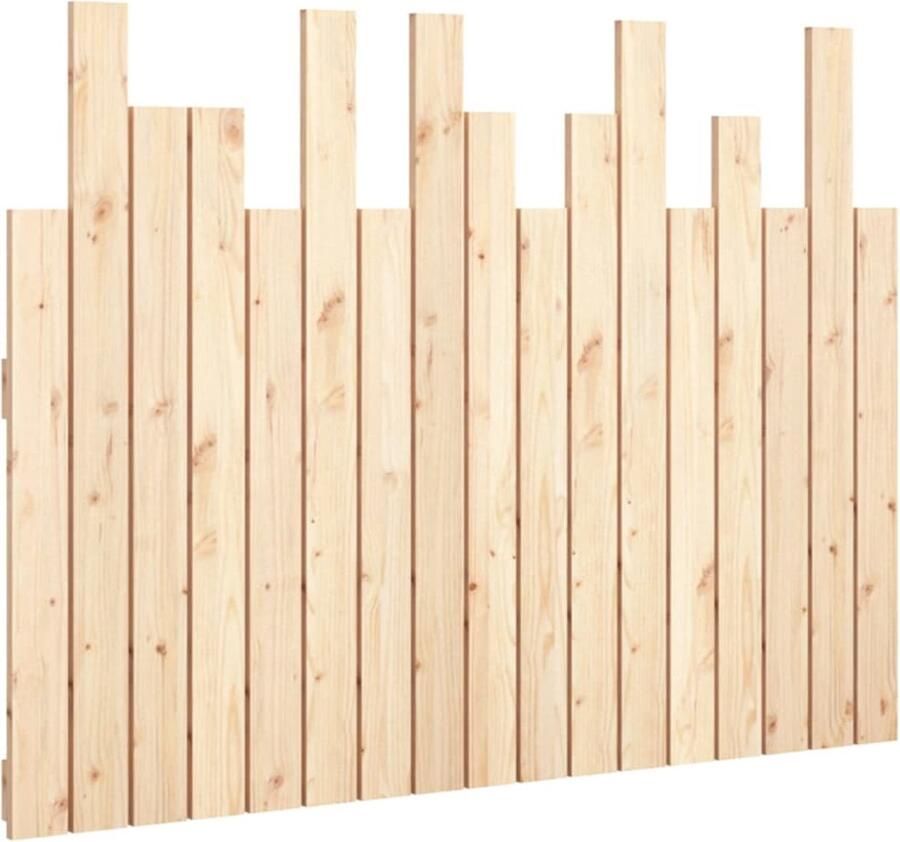 VidaXL Hoofdbord wandmontage 108x3x80 cm massief grenenhout