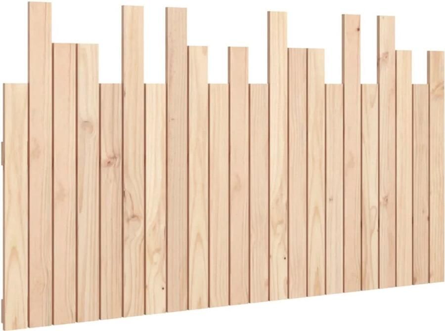 VidaXL Hoofdbord wandmontage 140x3x80 cm massief grenenhout