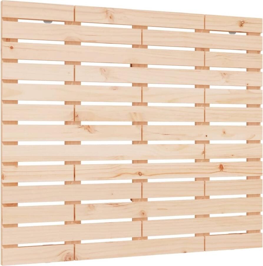 VidaXL Hoofdbord wandmontage 106x3x91 5 cm massief grenenhout - Foto 2