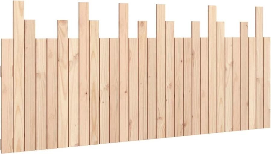 VidaXL Hoofdbord wandmontage 185x3x80 cm massief grenenhout - Foto 2