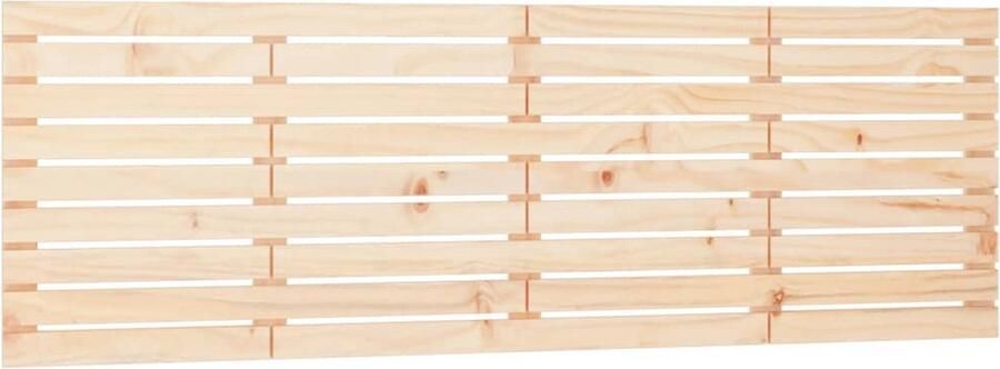VidaXL Hoofdbord wandmontage 186x3x63 cm massief grenenhout - Foto 2