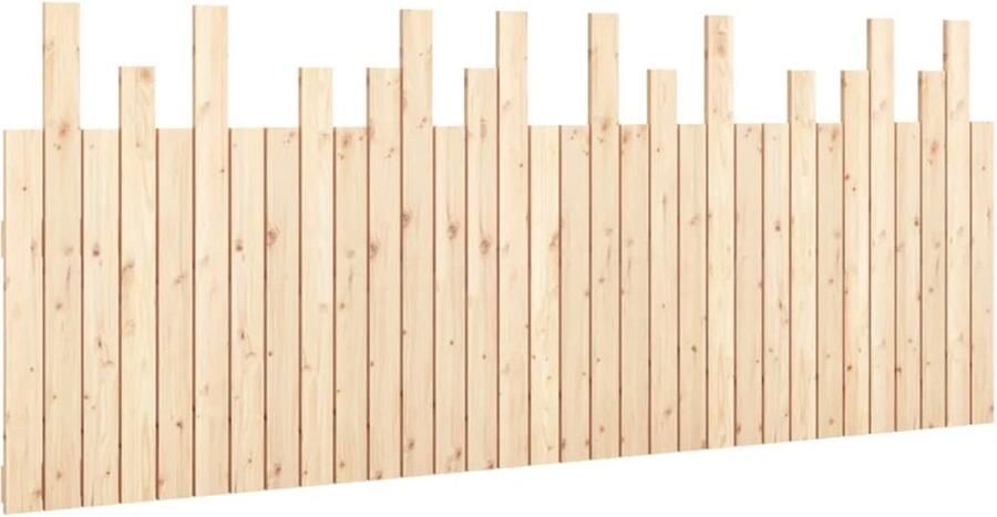 VidaXL Hoofdbord wandmontage 204x3x80 cm massief grenenhout