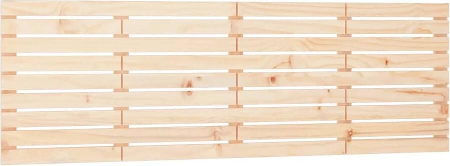 VidaXL Hoofdbord wandmontage 166x3x63 cm massief grenenhout