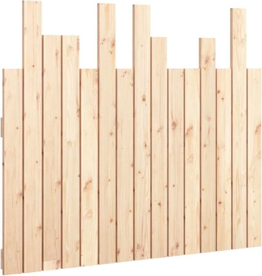 VidaXL Hoofdbord wandmontage 95 5x3x80 cm massief grenenhout - Foto 2