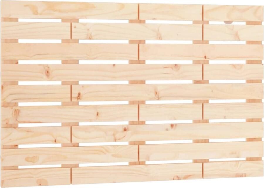 VidaXL Hoofdbord wandmontage 81x3x63 cm massief grenenhout - Foto 2