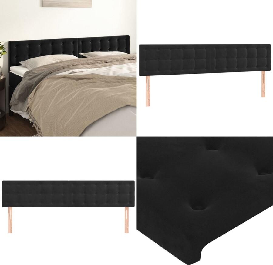 The Living Store Hoofdbord Zwart 90 x 5 x 118 128 cm Fluweel Verstelbare Hoogte Stevige Houten Poten Hoofd Bord Hoofdbord Zwart Velvet Hoofdbord Tweepersoons Hoofdbord Beddecoratie