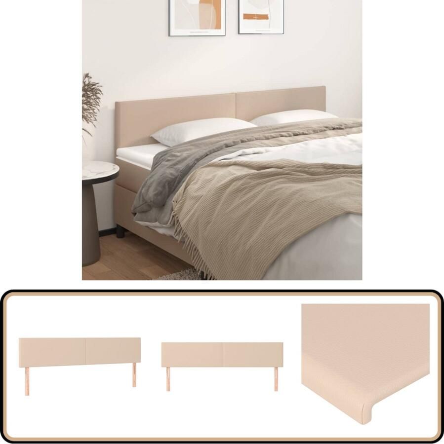 VidaXL Hoofdborden 2 stuks 80x5x78 88 cm Cappuccino Hoofd Bord Hoofdborden Kapstokken Bedroom Decor Bruine Meubels