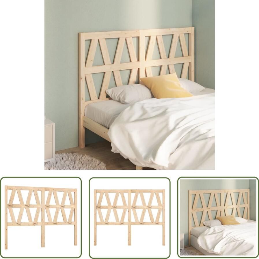 The Living Store Houten Hoofdeinde 141 x 4 x 100 cm Trendy Design Houten Hoofdbord Hoofddekens Beddecoratie Slaapkamers Trendy Meubels