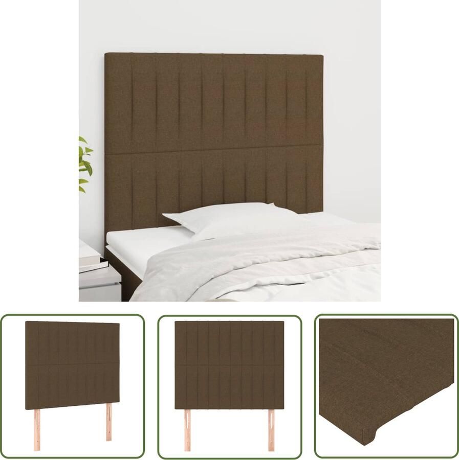 The Living Store Hoofdbord Classic Bedaccessoires 90 x 5 x 118 128 cm Donkerbruin Hoofd Bord Hoofdeinde Beddecoratie Klassiek Hoofdbord Bruine Hoofdbord