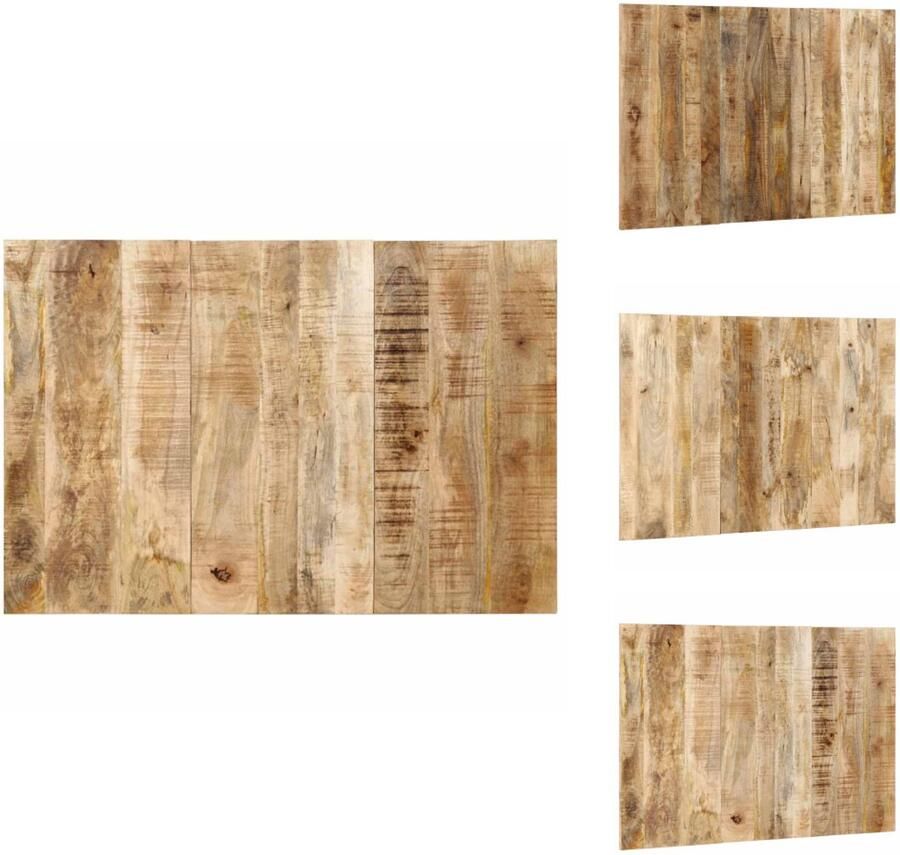 VidaXL Hoofdeinde Hoofdeinden Bed Hoofdeinde Paneel Hoofdbord 120 cm massief ruw mangohout