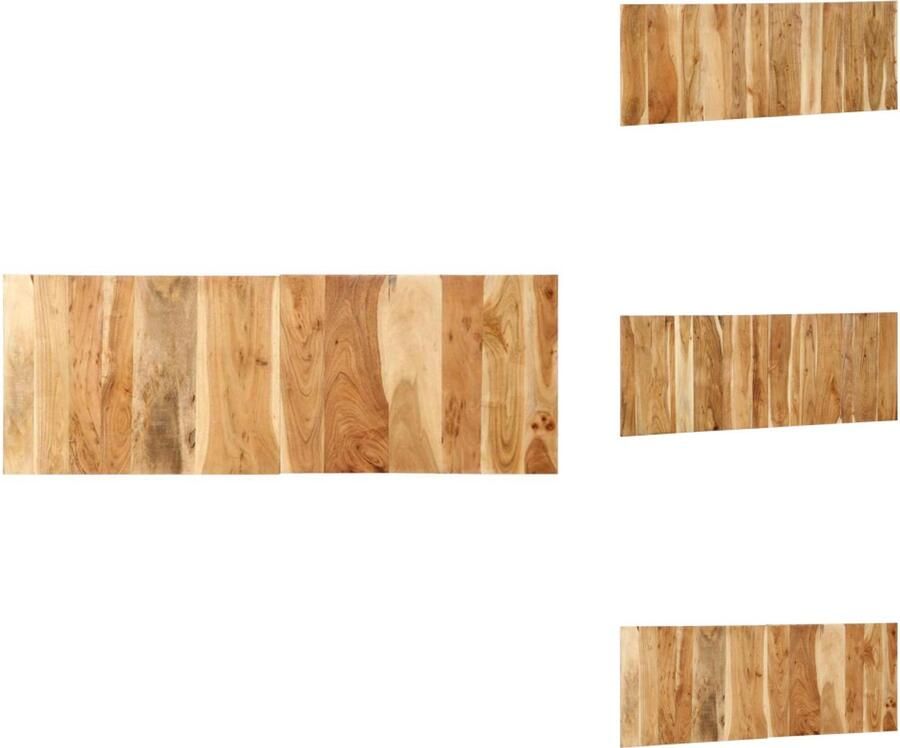 VidaXL Hoofdeinde Hoofdeinden Bed Hoofdeinde Paneel Hoofdbord 140 cm massief acaciahout