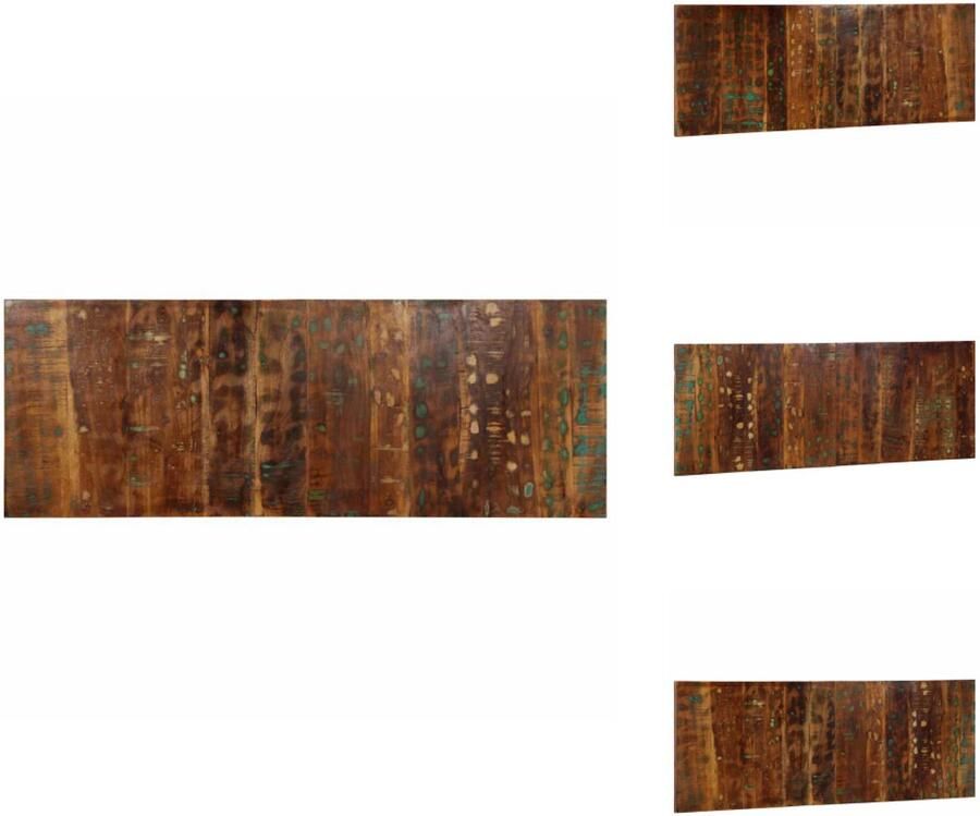 VidaXL Hoofdeinde Hoofdeinden Bed Hoofdeinde Paneel Hoofdbord 140 cm massief gerecycled hout meerkleurig