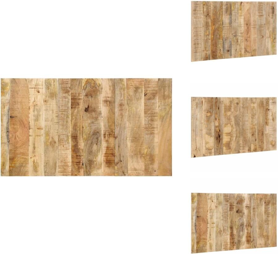 VidaXL Hoofdeinde Hoofdeinden Bed Hoofdeinde Paneel Hoofdbord 140 cm massief ruw mangohout