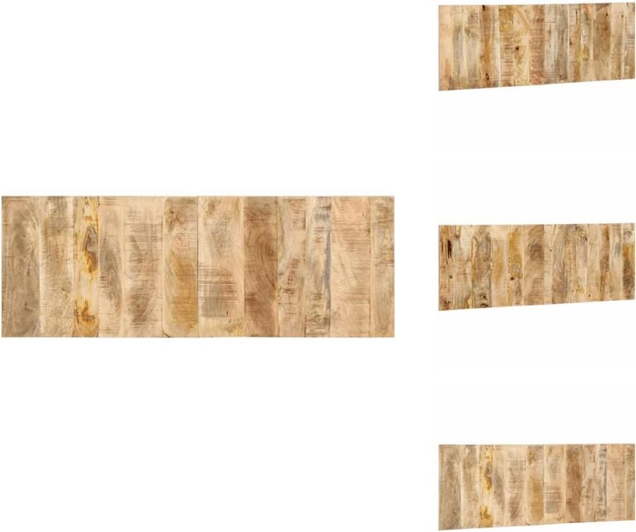 VidaXL Hoofdeinde Hoofdeinden Bed Hoofdeinde Paneel Hoofdbord 140 cm massief ruw mangohout