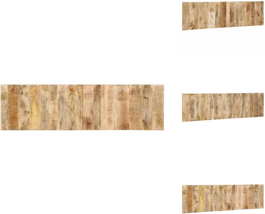 VidaXL Hoofdeinde Hoofdeinden Bed Hoofdeinde Paneel Hoofdbord 180 cm massief ruw mangohout