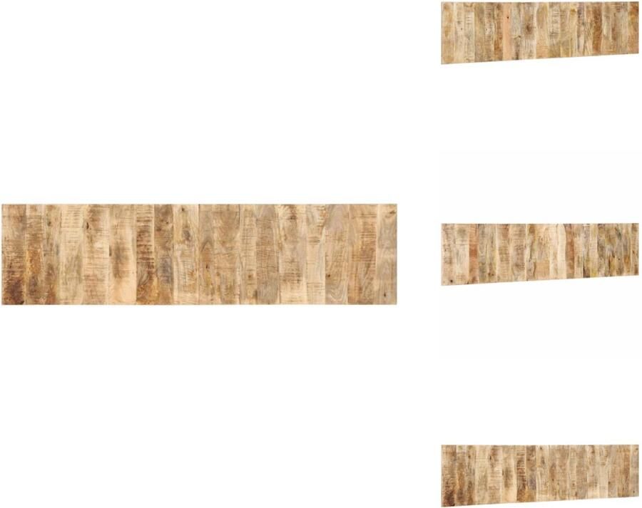 VidaXL Hoofdeinde Hoofdeinden Bed Hoofdeinde Paneel Hoofdbord 200 cm massief ruw mangohout