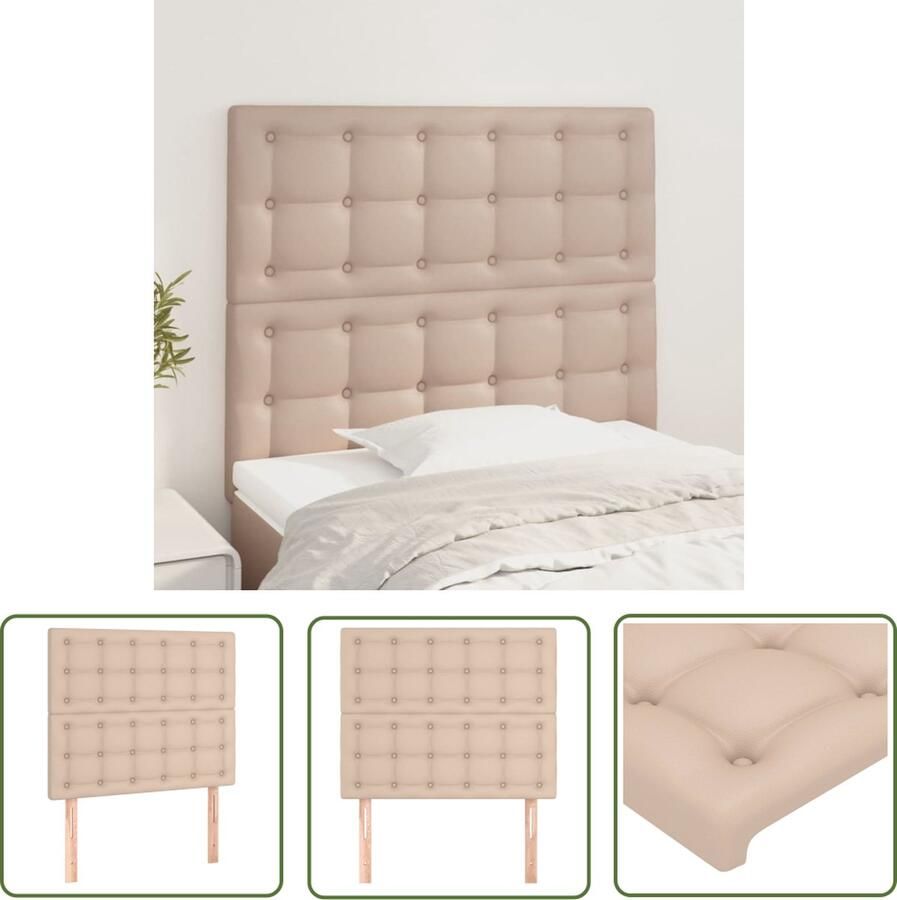 The Living Store Hoofdbord Classic Bed Meubels 100 x 5 x 118 128 cm Duurzaam kunstleer Hoofd Bord Hoofdkussen Beddecoratie Bedroom Decor Kapstokje