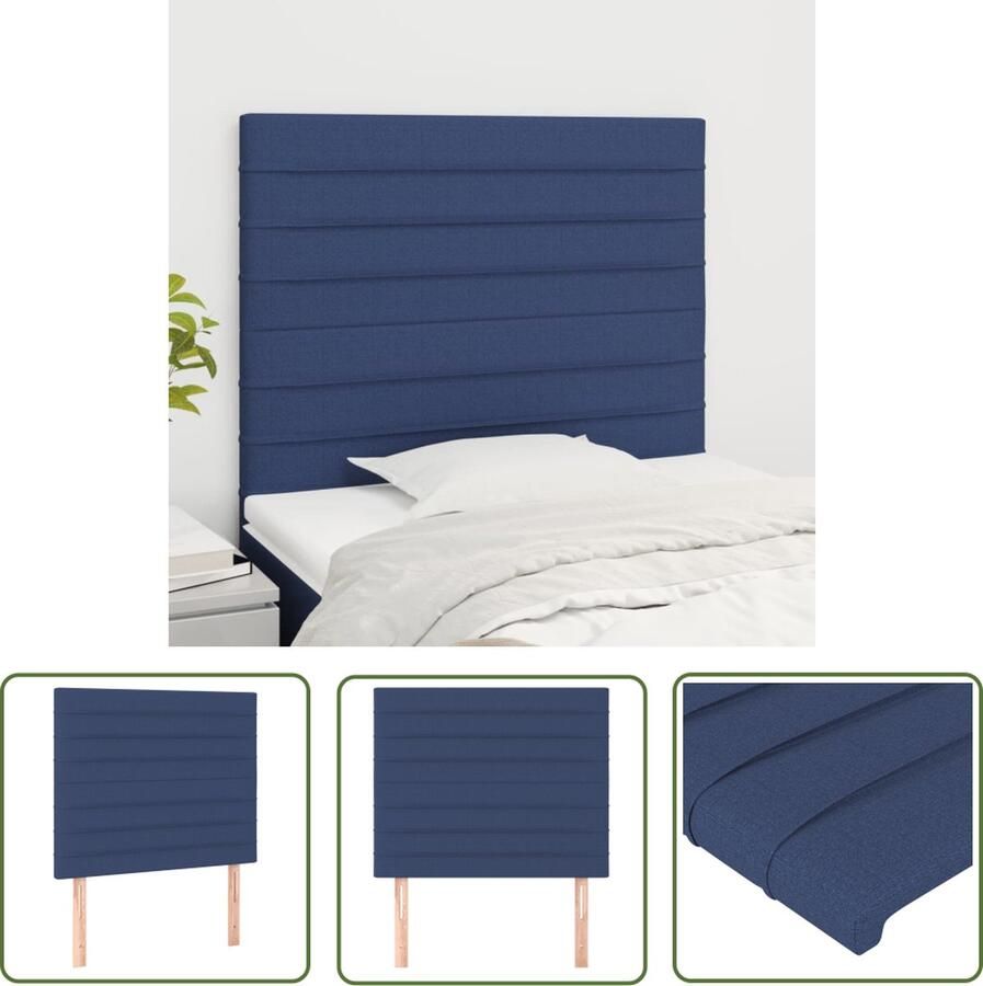 The Living Store Hoofdbord Klassiek Hoogte Verstelbaar Blauw 80x5x118 128 cm Hoofd Bord Hoofdkussen Beddecoratie Klassiek Interieur Blauwe Kamer