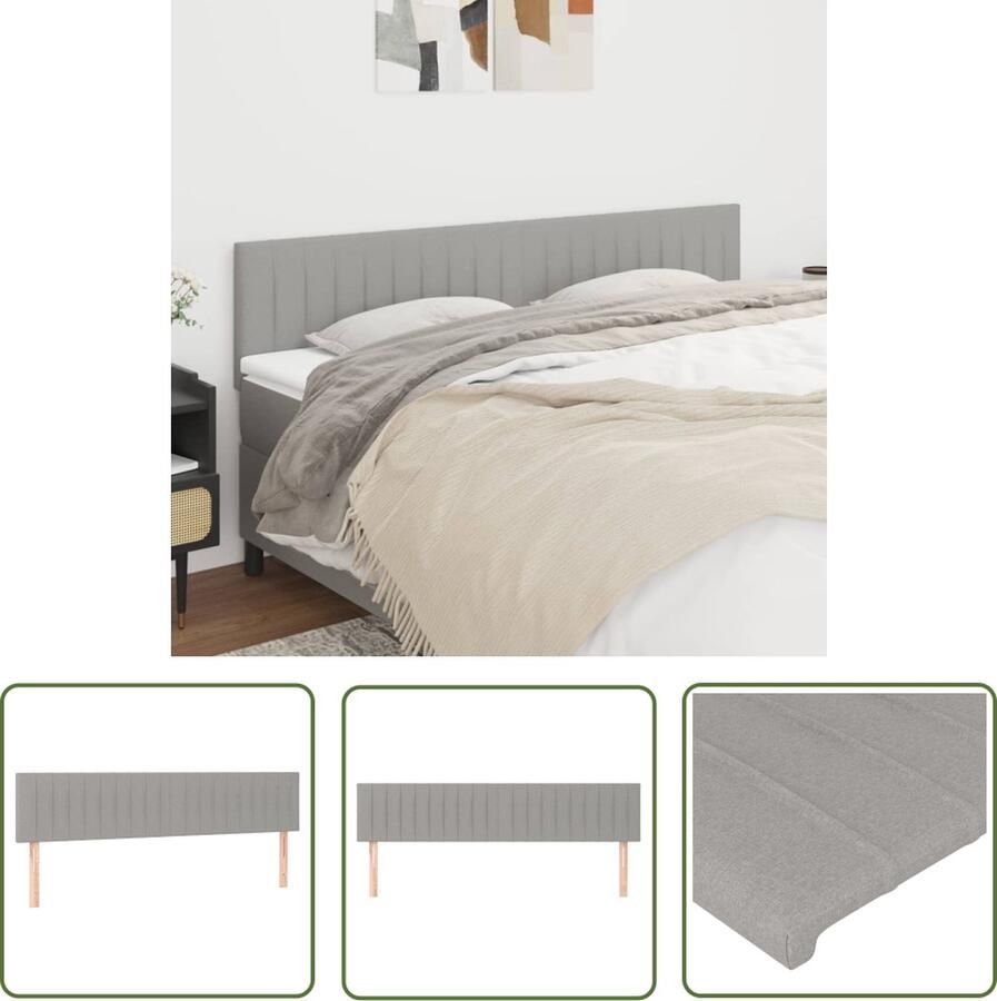 The Living Store Hoofdbord Klassiek Bedombouw 160x5x78 88 Lichtgrijs Hoofd Bord Hoofdkussen Beddecoratie Slaapcomfort Klassiek Design