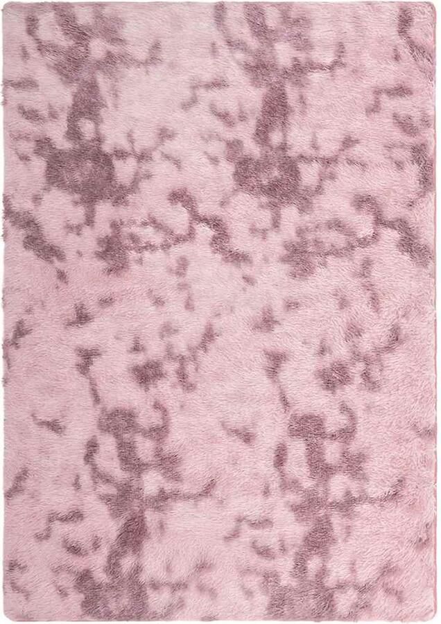 VidaXL Hoogpolig vloerkleed NAVARRA 240x340 cm polyester stoffig roze