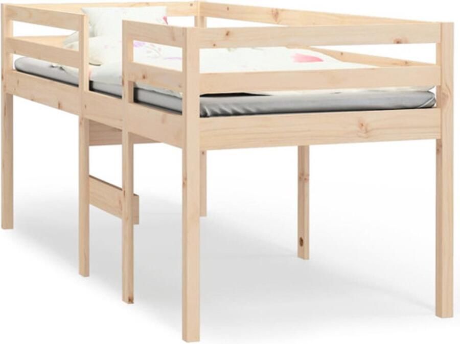 VidaXL -Hoogslaper-massief-grenenhout-90x190-cm - Foto 2