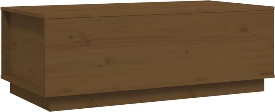The Living Store Salontafel Grenenhout Lift-top Opbergruimte Stabiel frame 100x50x35cm Salontafel Hout Meubilair Grenenhouten Tafel Lift Top Tafel Opbergruimte