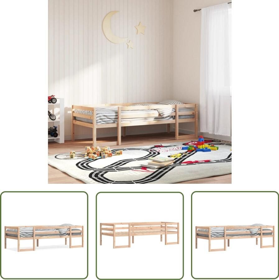 VidaXL Houten Bed Kinderbed Kinderbedframe massief grenenhout 80x200 cm Grenenhouten Bed Kids Bed Baby Bed
