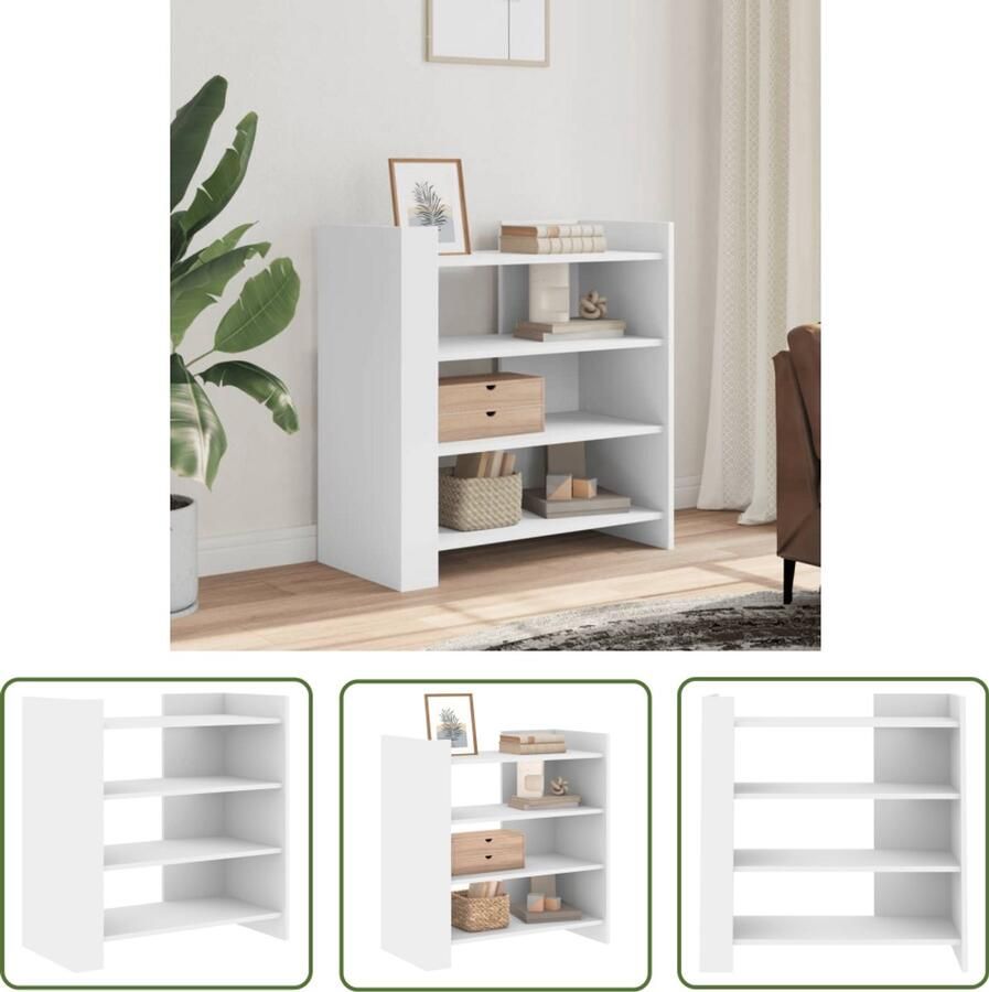 VidaXL Dressoir 73 5x35x75 cm bewerkt hout wit Dressoir Houten Dressoir Wit Dressoir Vintage Dressoir Salontafel