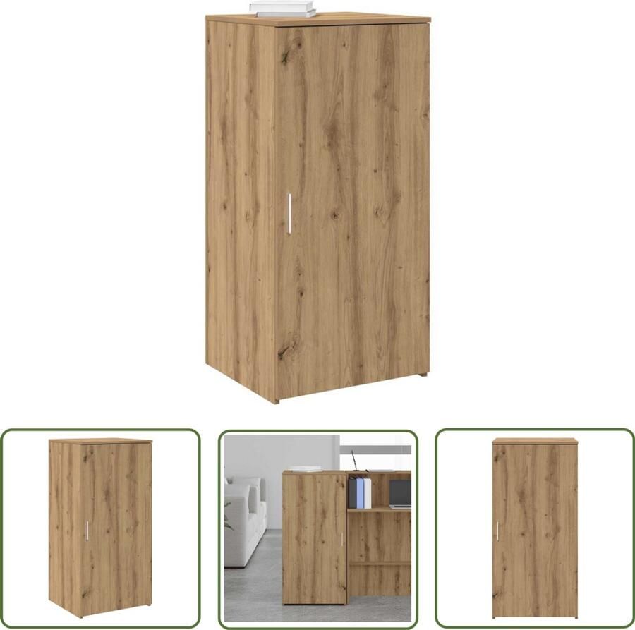 VidaXL Opbergkast 50x45x103 5 cm bewerkt hout artisanaal eikenkleur Opslag Kast Houten Kast Eiken Kleurtoneel Bureaublad Organizer Document Opslag