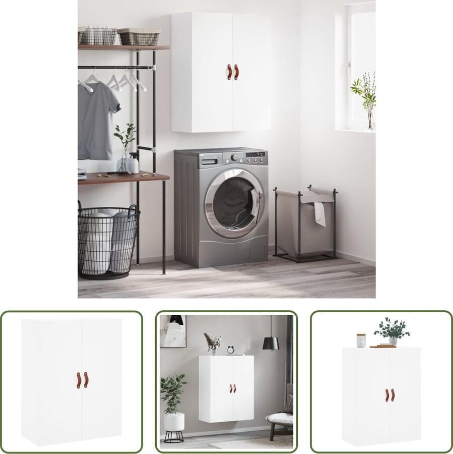 The Living Store Wandgemonteerde Kast Elegant Opbergkast 69.5 x 34 x 90 cm (B x D x H) Duurzaam