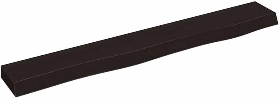 VidaXL Donkerbruin Eikenhouten Wandschap 80x10x4 cm Wandplank Houten Plank Eikenhouten Wandplank Vintage Wandplank Rustic Wandplank