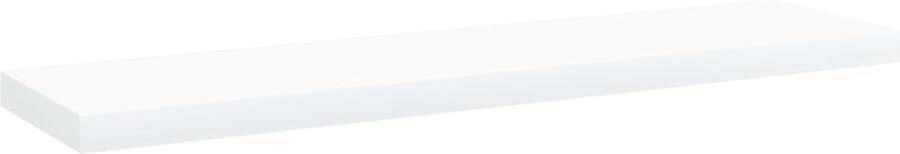 The Living Store Wandschappen 4 st 40x10x1 5 cm bewerkt hout wit Wandplanken Houten Planken Opbergruimte Boekenplank Decoratief Plankje