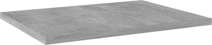 The Living Store Wandschappen 4 st 40x30x1 5 cm bewerkt hout betongrijs Wandplank Boekenplank Opbergruimte Decoratief Grijs
