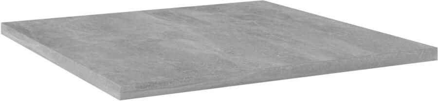 VidaXL Houten Plank Wandplank Wandschappen 4 st 40x40x1 5 cm bewerkt hout betongrijs Grijze Wandplank Bergruimte Decoratief