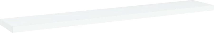 The Living Store Wandschappen 4 st 60x10x1 5 cm bewerkt hout wit Wandplanken Opbergruimte Houten Plank Wit Meubel Badkamer Accessoires