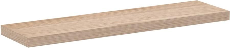 The Living Store Wandschap 90x23 5x4 cm bewerkt hout Zwevend Plank Houten Plank Wandplank Opbergruimte Decoratie