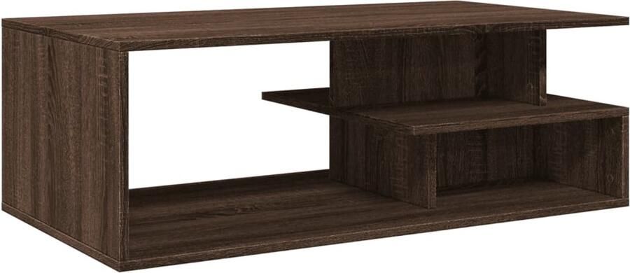 VidaXL Salontafel 102x55x35 cm Bruin eikenhout Salontafel Houten Salontafel Eikenhouten Salontafel Salontafeltje Bijzettafel
